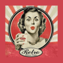 Retro coffee center logo