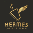 Hermes coffee and snacks logo