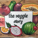 The veggie story logo