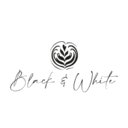 Black and white coffee and more logo