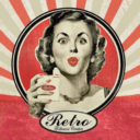 Retro market center (Μηχανιώνα) logo