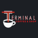 Terminal coffee and shop logo
