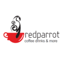 Red parrot coffee drinks & more logo