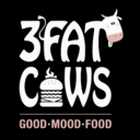 3 Fat Cows Burger logo