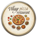 Village pizza restaurant logo