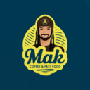 Mak coffee and fast foοd logo